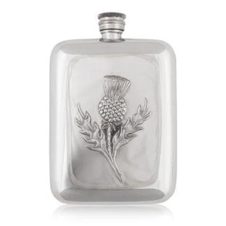 Flachmann schottischer Distel AE Williams Pewter