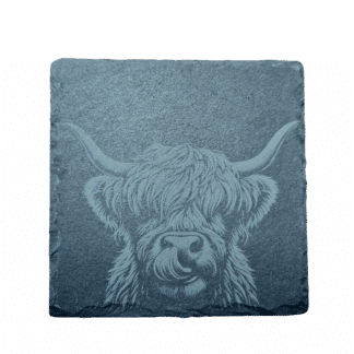 Schiefer Untersetzer Highland Cow