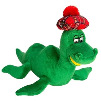 Nessie Stofftier Tartan Hut